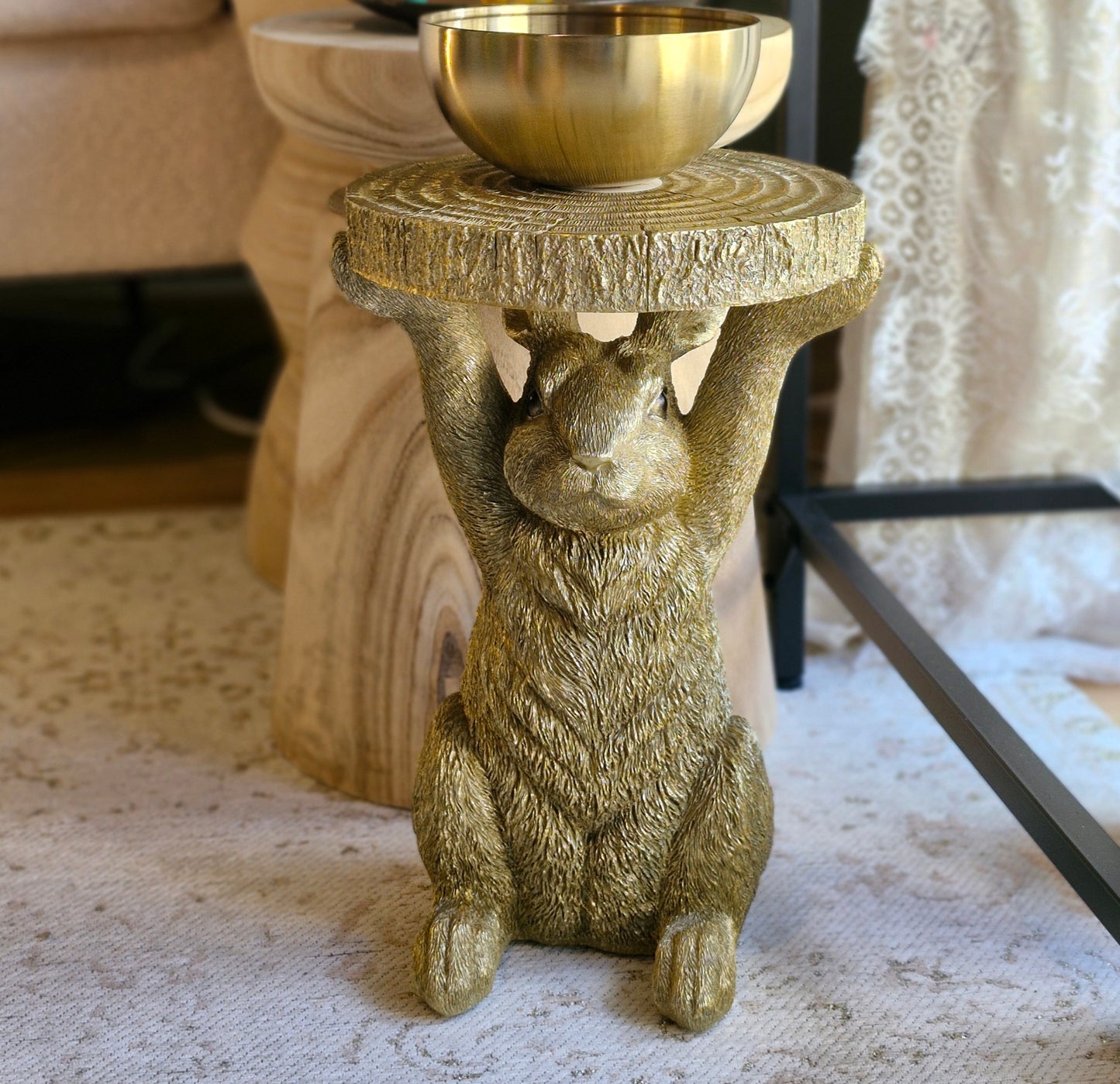 Mesa auxiliar conejo