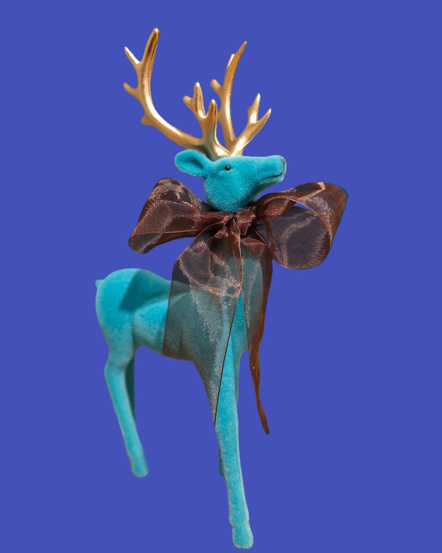Turquoise Velvet Deer