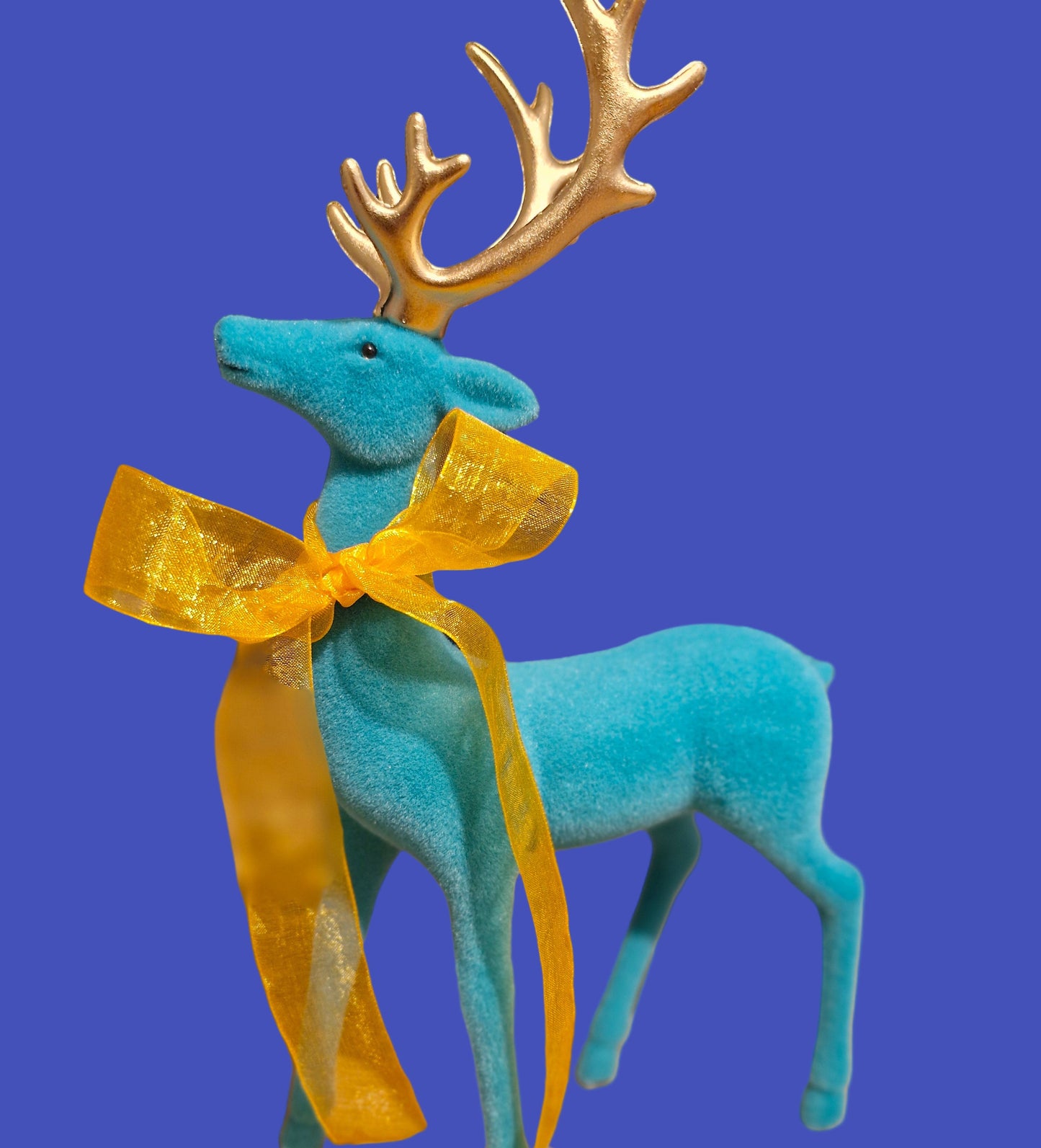Turquoise Velvet Deer
