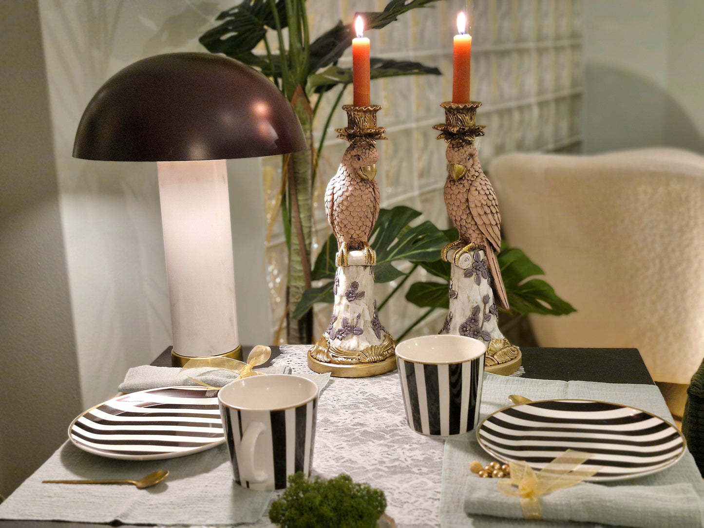 Tea Set Black Stripe