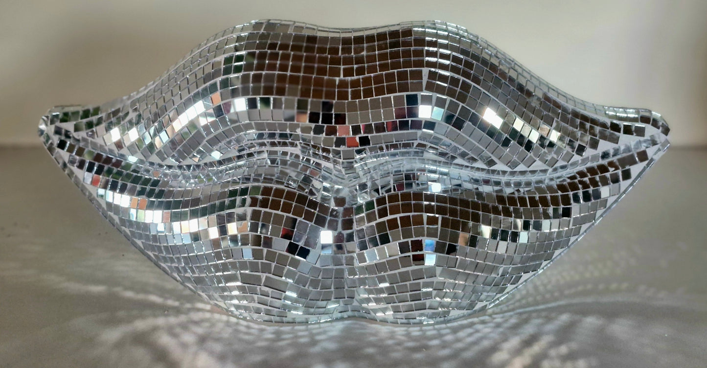 Silver Disco Lips