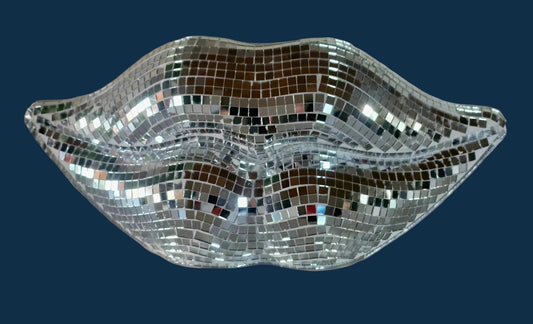 Silver Disco Lips