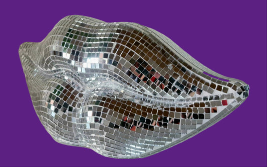 Silver Disco Lips