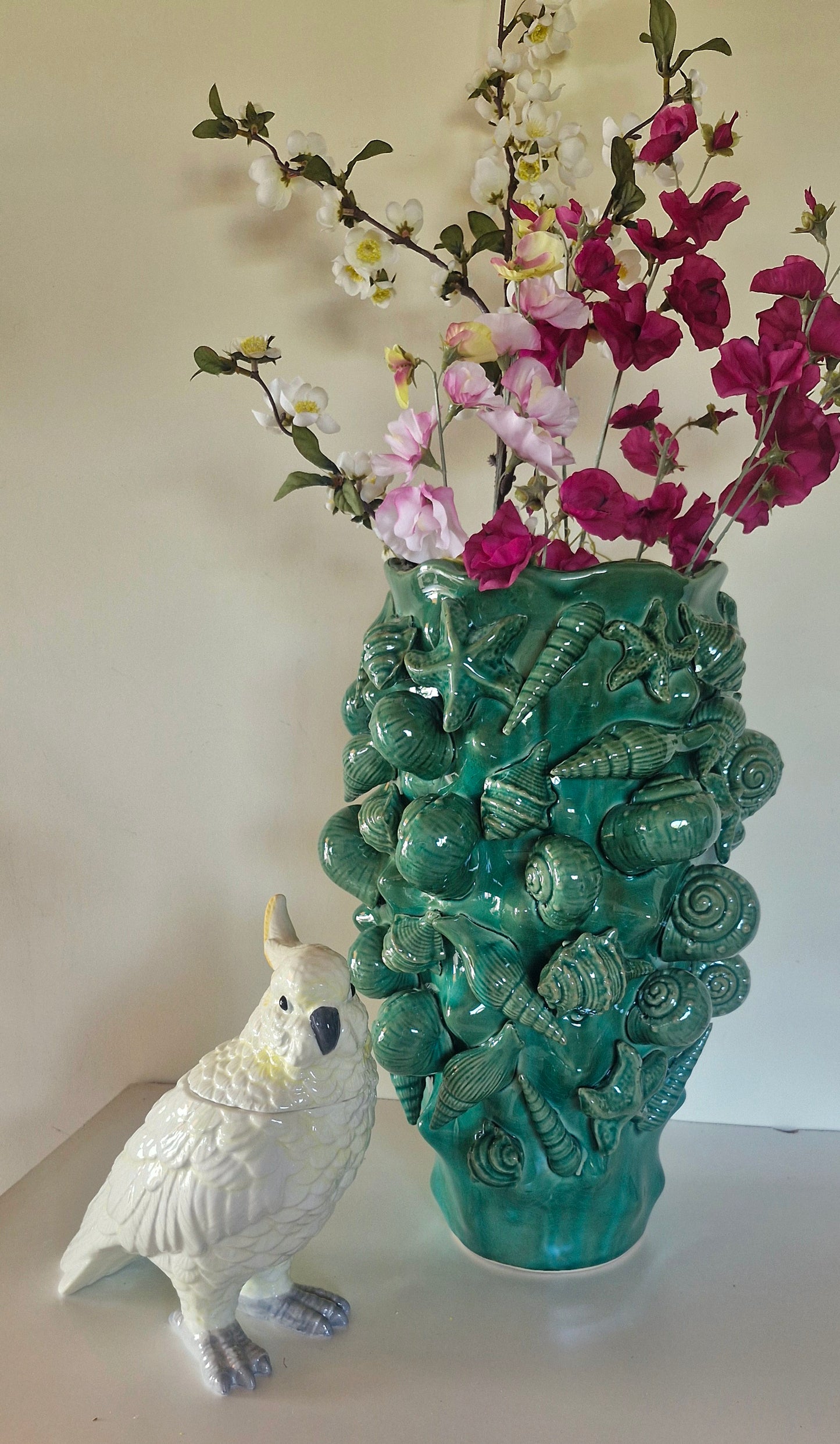 Emerald Shell Vase