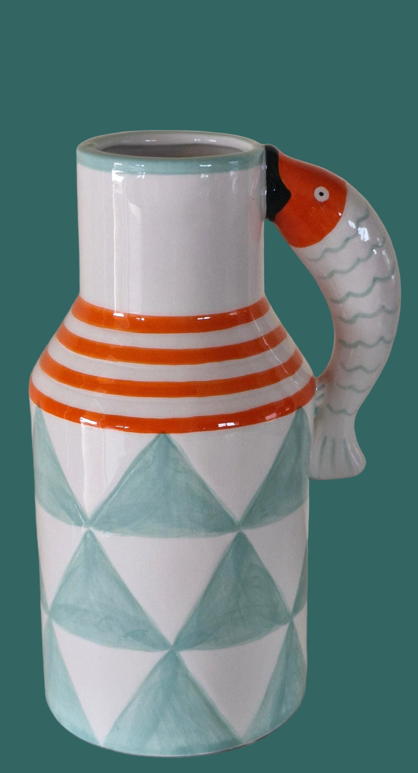 Orange Fish Vase